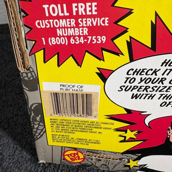 Vintage New In Box Marvel Venom Supersize Action Figure - Toy Biz 1991 - Comic - Picture 5 of 9